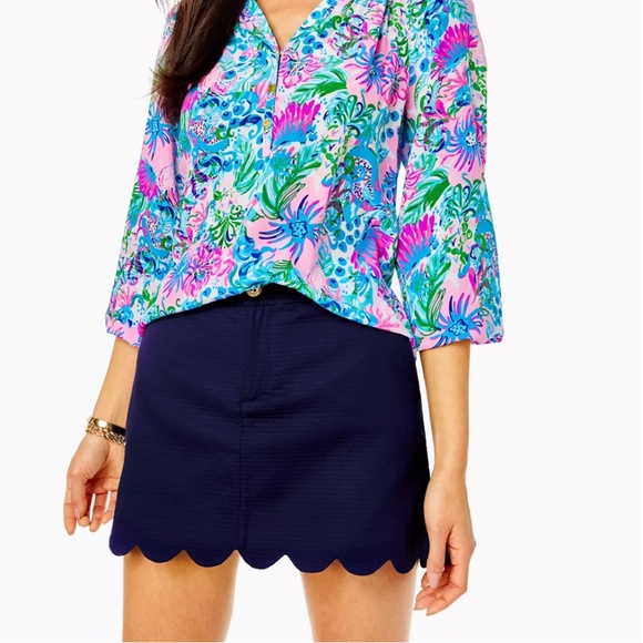Lilly Pulitzer Pants - Lilly Pulitzer Colette Scallop Hem Skirt Size 16